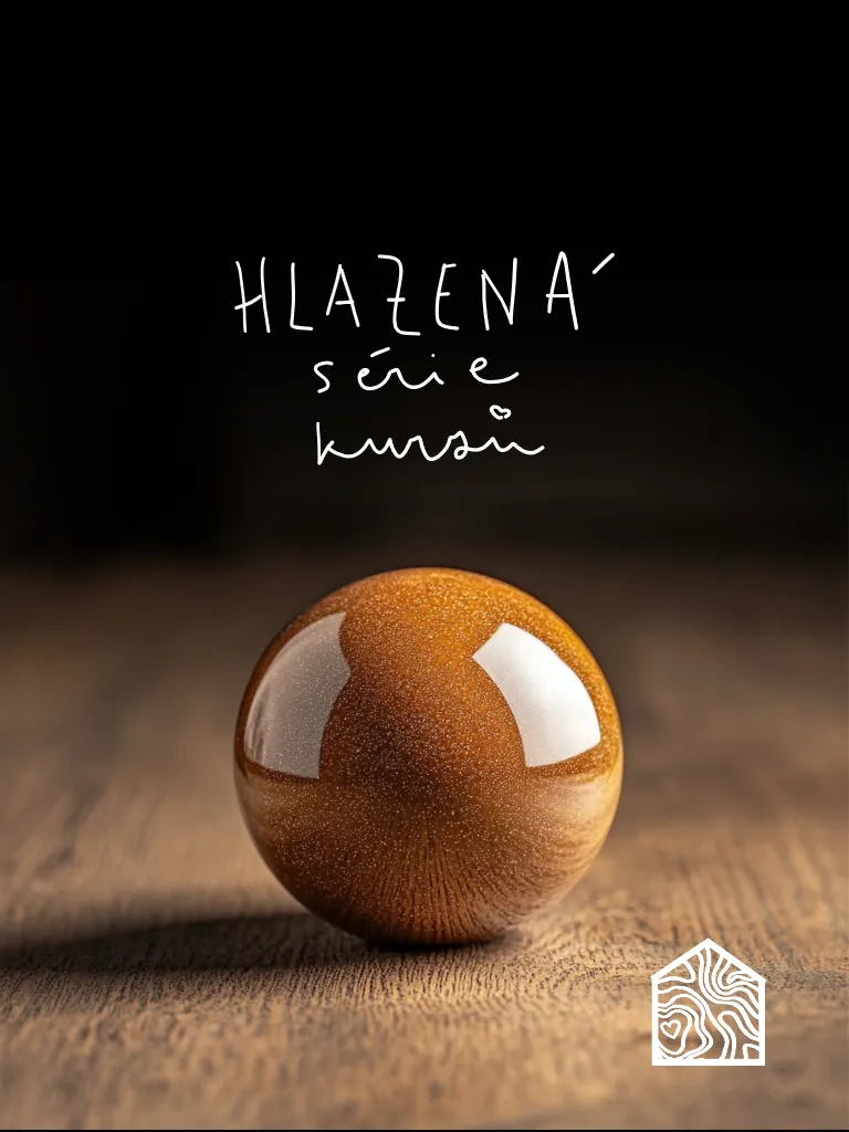 hlazená hliněná koule z kurzu dorodango